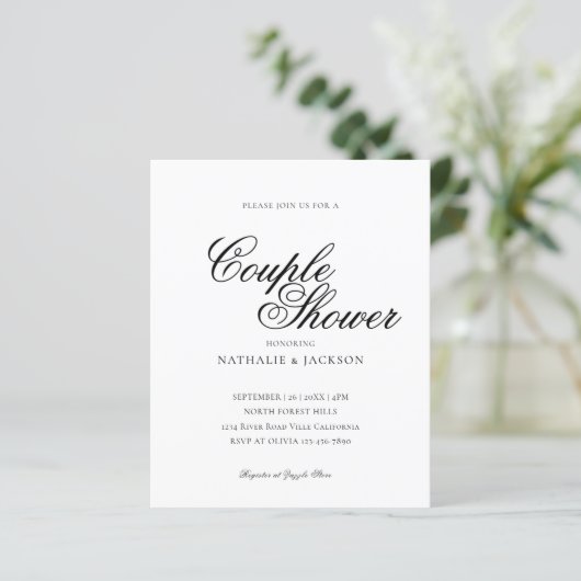 BUDGET Classic Elegant Script Couple Shower (スタンド正面)