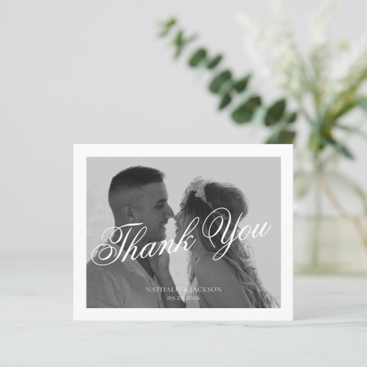 BUDGET Classic Elegant Script Photo Wedding (スタンド正面)