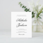 BUDGET Classic Elegant Script Photo Wedding (スタンド正面)