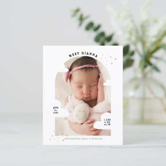 BUDGET Cloud Arch Photo Collage Thank You誕生 (スタンド正面)