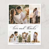 Budget Collage 結婚's Thank You Script Flyer チラシ (正面)