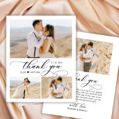 Budget Collage 結婚's Thank You Script Flyer チラシ