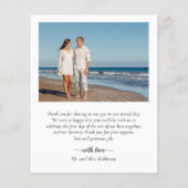 Budget Collage 結婚's Thank You Script Flyer チラシ (裏面)