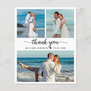 Budget Collage 結婚's Thank You Script Flyer チラシ