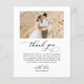 Budget Collage 結婚's Thank You Script Flyer チラシ (裏面)