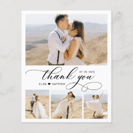 Budget Collage 結婚's Thank You Script Flyer チラシ