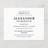 Budget Collegiate モダン Name写真卒業記念 チラシ (裏面)