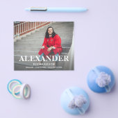 Budget Collegiate モダン Name写真卒業記念 チラシ (シングル)