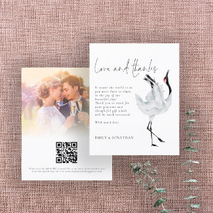 BUDGET Crane写真QRコード結婚お礼