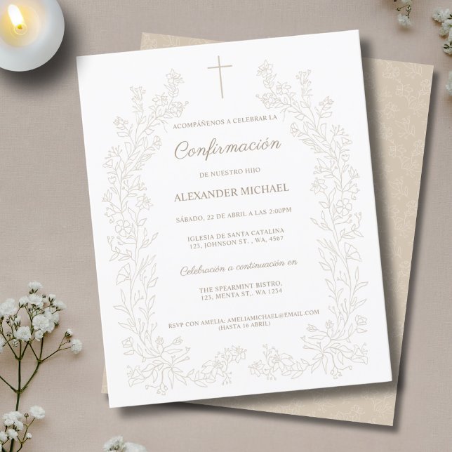  Budget Cross Spanish  Confirmation Confirmacion (クリエイターアップロード済み)