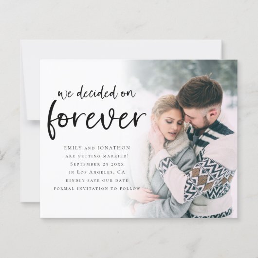 Budget Decided on Forever Photo QR Code 救 Date (正面)