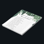 Budget Do You Know The Bride Game Notepad（Brideゲーム ノートパッド<br><div class="desc">お客様のブライダルシャワーゲームに対して、経済的で非常に予算のかかるオフレンドリープションをお探しですか？さて、我々はここに来救済た!この40ページのメモ帳は、皆素晴らしさんの救ブライダルシャワーを激しく攻撃しながら、お金を稼ぐ方法です。シーツを簡単に引きはがして客に手渡せ！ゲームが必要？ノートパッドをもっと買え！

一致するアイテムの詳細については、Blushing開花コレクション全体を参照してください。</div>