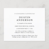 Budget Doctor Name 6写真卒業のお知らせ チラシ (裏面)