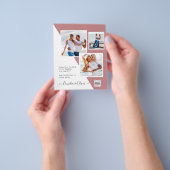 BUDGET Dustyバラ写真結婚の日救付QRコード チラシ (手)