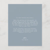 BUDGET Dusty Blue結婚の写真サンキューカード チラシ (裏面)