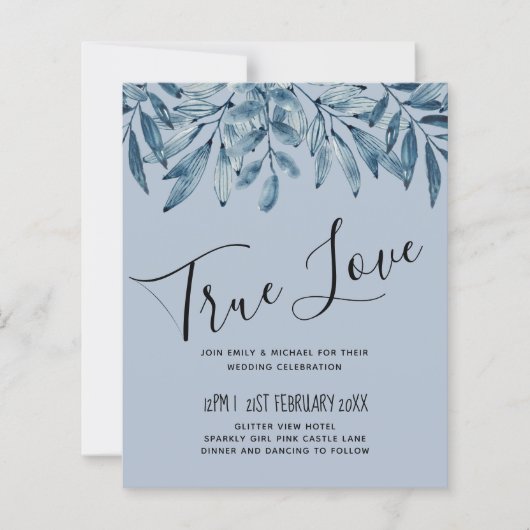 BUDGET DUSTY BLUE 結婚 Folids (正面)