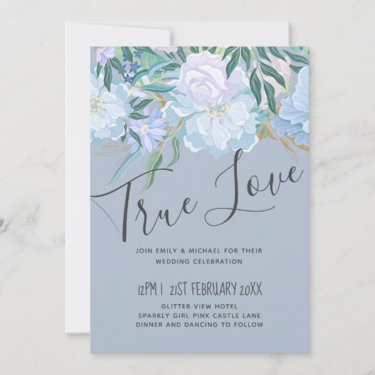 BUDGET DUSTY BLUE 結婚 Folids (正面)