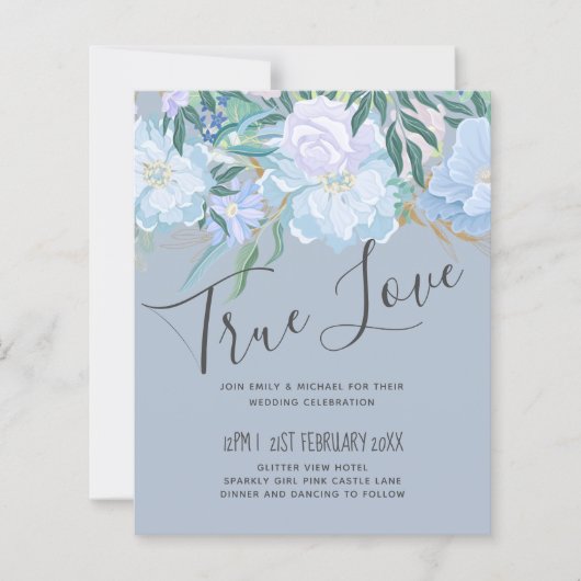 BUDGET DUSTY BLUE 結婚 Folids (正面)