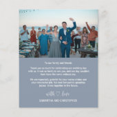 Budget Dusty Blue & Photo Thank 結婚's (裏面)