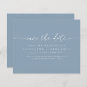 Budget Dusty Blue Script結婚の日救付 (正面/裏面)
