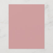 Budget Dusty Rose グレナリー ウェディング インビテーション (裏面)