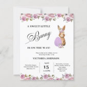 Budget Easter Baby Shower Invitation (正面)