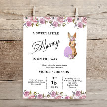 Budget Easter Baby Shower Invitation