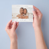 Budget Eleganパノラマフォトモダン日付の保存 チラシ (手)