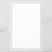 Budget elegant black and white wedding menu チラシ (裏面)