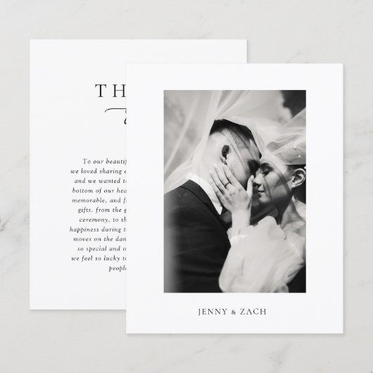 Budget Elegant Modern Script Wedding (正面/裏面)