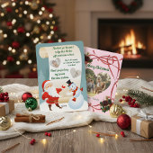 Budget Elegant Red Bow Christmas 3 Photo  シーズンカード