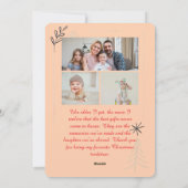 Budget Elegant Red Bow Christmas Four Photo シーズンカード (裏面)