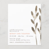 Budget Elephantベビー写真誕生のお知らせ (裏面)