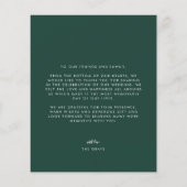 BUDGET Emerald結婚の写真サンキューカード チラシ (裏面)