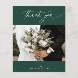 BUDGET Emerald結婚の写真サンキューカード チラシ