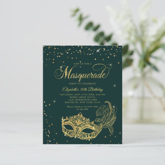 BUDGET Emerald Gold Masquerade Birthday Photo (スタンド正面)