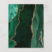 Budget Emerald Green Agateスクリプト日付の保存 (裏面)