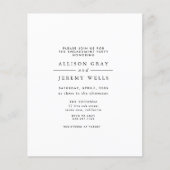 Budget Engagement Party Invitation Flyer チラシ (正面)