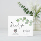 Budget EucalyptusスクリプトフォトQRコードありがとう (スタンド正面)