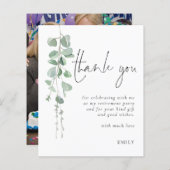 Budget Eucalyptus写真退職パーティーありがとう (正面/裏面)