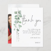 Budget Eucalyptus写真30th誕生日ありがとう (正面/裏面)