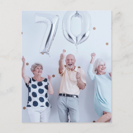 Budget Eucalyptus写真70th birthday Thank You (裏面)