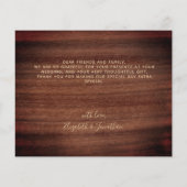 Budget Eucalyptus 素朴 Photo'結婚s Thank You (裏面)