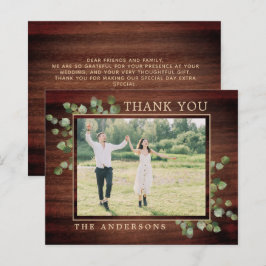 Budget Eucalyptus 素朴 Photo'結婚s Thank You
