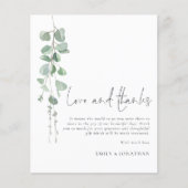 BUDGET Eucalyptus 3 photo QR'結婚's Thank You (正面)