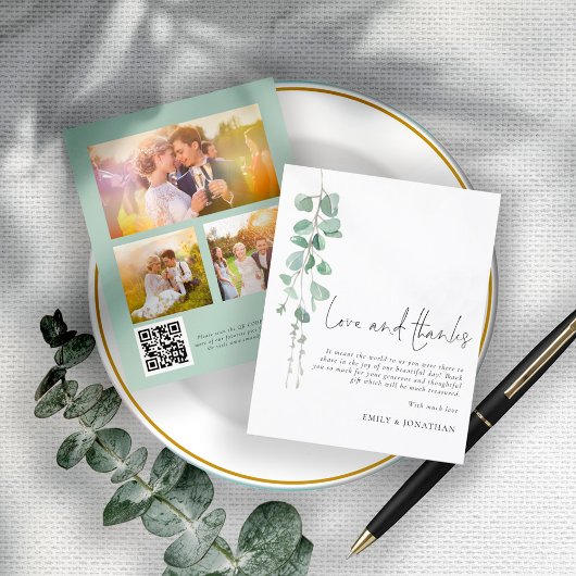 BUDGET Eucalyptus 3 photo QR'結婚's Thank You