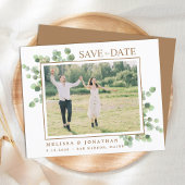 Budget Eucalyptus Greenery写真Save The Date