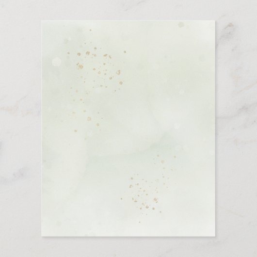 Budget Eucalyptus Greenery Wedding Invitation (裏面)