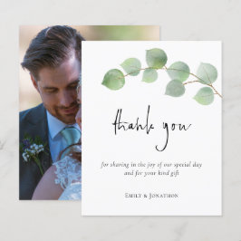 Budget Eucalyptus Leaf Script写真ありがとう