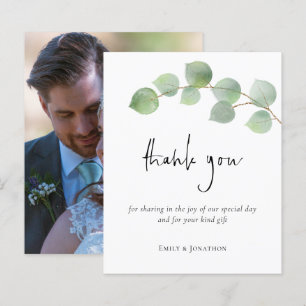 Budget Eucalyptus Leaf Script写真ありがとう